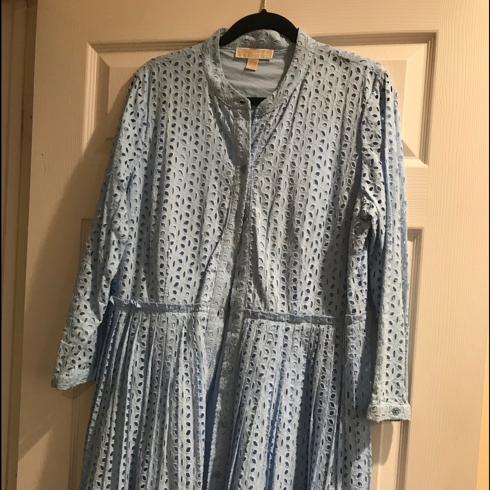 Cotton eyelet dress